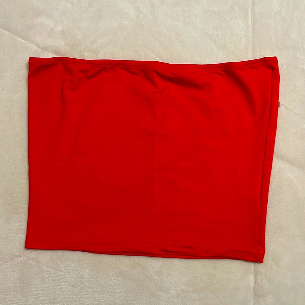 Red tube top